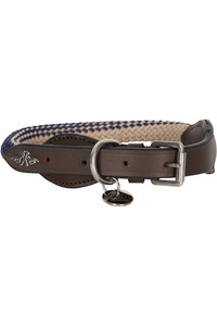 2023 HV Polo Franka Rope Dog Collar 3404093510 - Navy / Beige